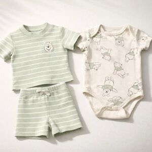 Disney Green and Cream Kids Matching Set